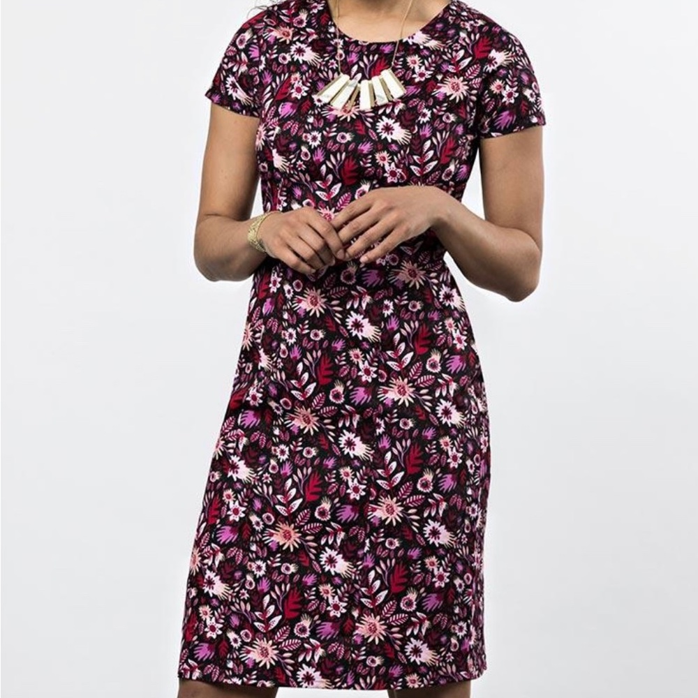 Mata Traders 100% Cotton Bella Dress Fuchsia